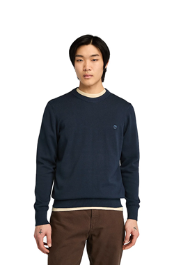 MAGLIONE IN COTONE WILLIAMS RIVER DARK BLUE
